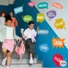 vinilos educativos para escuelas, valores y motivacion