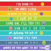 Vinilos de colores escaleras y peldaños - Frases de motivación y emoticonos