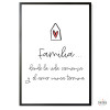 ¡Elige idioma! Cuadros decorativos - Familia… Donde la vida comienza