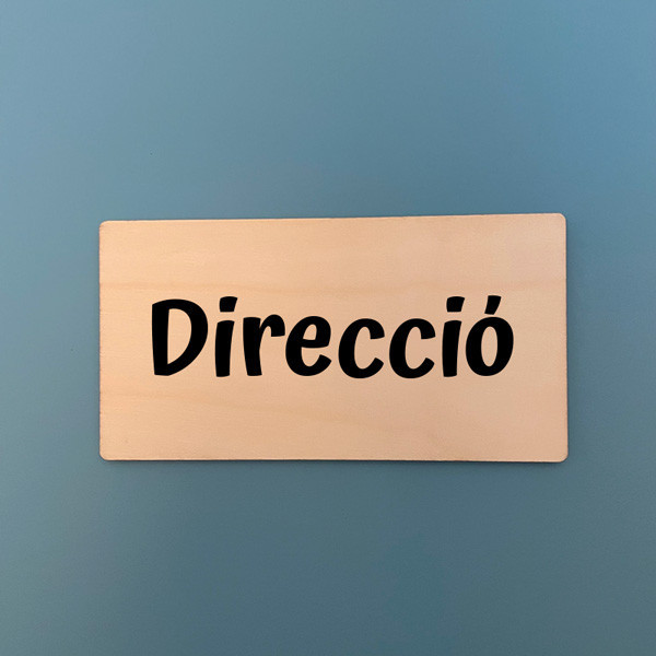 Signalétique pour écoles et instituts - Rectangles en bois