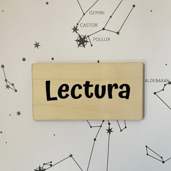 Carteles señalización escuelas e institutos - Rectángulos de madera