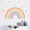 Vinilos decoración infantil - Arcoíris personalizable color mandarina