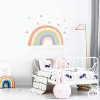 Vinilos decoración infantil - Arcoíris personalizable color mandarina