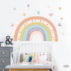 Vinilos decoración infantil - Arcoíris personalizable color mandarina
