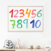Classroom decoration - Decorative painting with numbers