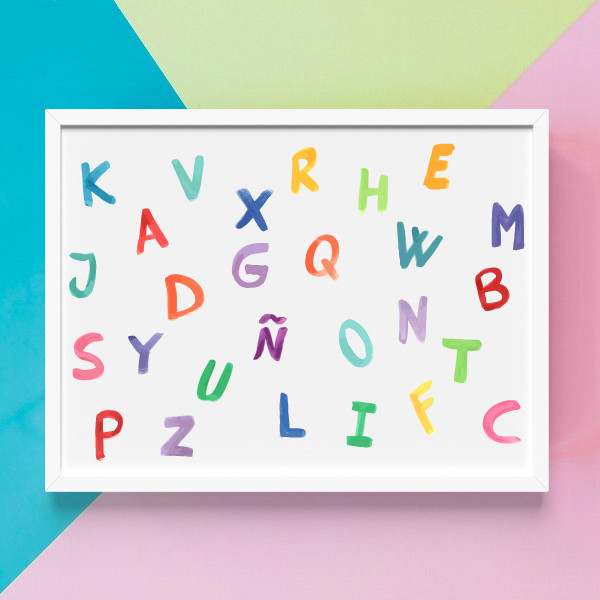 Classroom decoration - Decorative alphabet painting