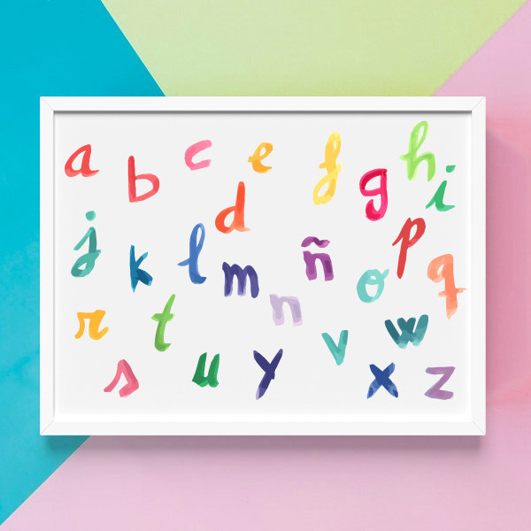 Classroom decoration - Decorative alphabet painting