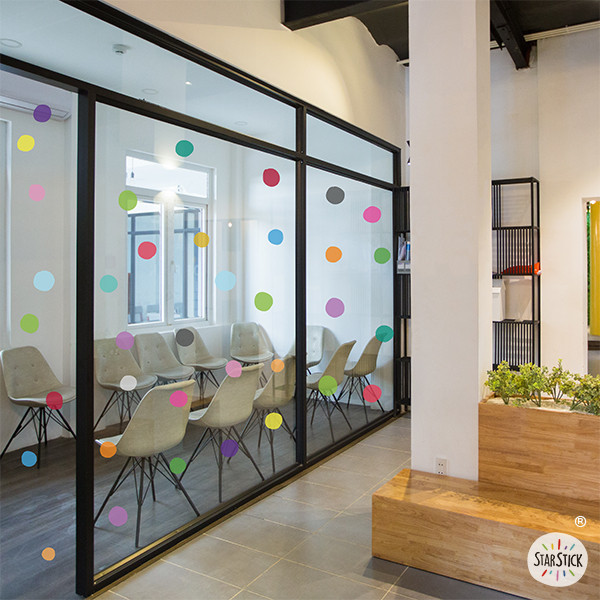 Stickers for glass – Colorful confetti