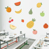 Vinil fruites - Decoració menjador escolar Montessori
