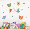 Montessori decoration for school libraries - Library stickers