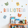 Décoration Montessori pour bibliothèques scolaires - Sticker Bibliothèque