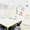 Autocollant avec notes de musique colorées - Décoration pour espaces Montessori