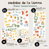 Autocollant avec notes de musique colorées - Décoration pour espaces Montessori