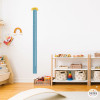 Personalized growth chart with name - Blue-gray