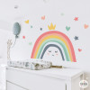Arcoiris somrient de colors pastís - Decoració infantil amb vinils