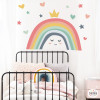 Arcoiris somrient de colors pastís - Decoració infantil amb vinils