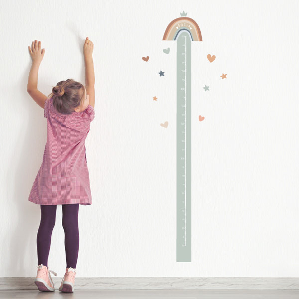 Arcoíris sonriente - Medidor de altura infantil