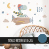 Kids' rooms - Decorative sticker Airplane with dinosaur