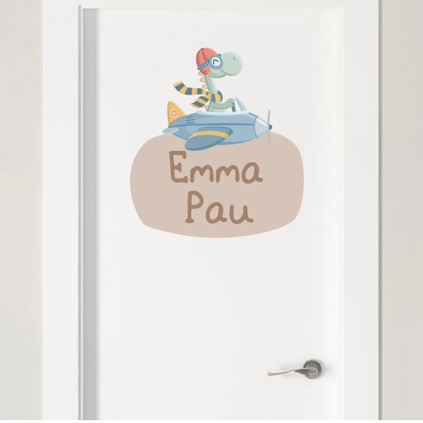 Airplane with Dinosaur - Custom Vinyls for the Baby's Room