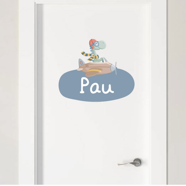 Airplane with Dinosaur - Custom Vinyls for the Baby's Room