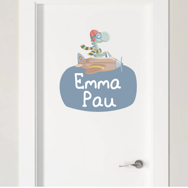 Airplane with Dinosaur - Custom Vinyls for the Baby's Room
