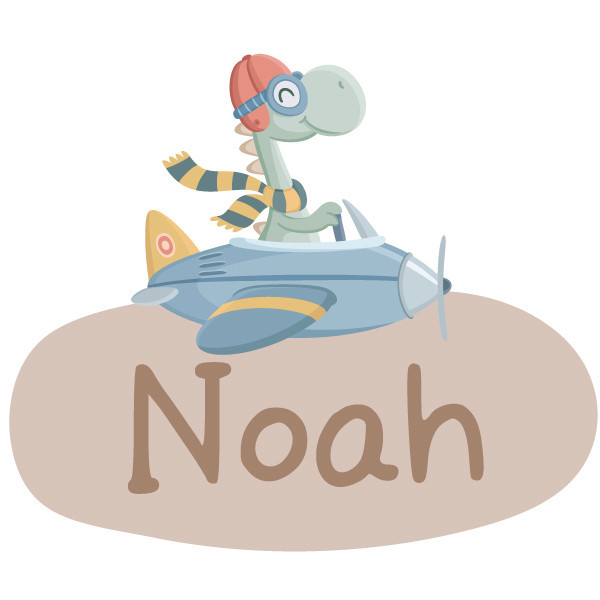 Airplane with Dinosaur - Custom Vinyls for the Baby's Room
