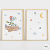 Personalized children's frames - Airplane with dinosaur