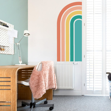Half rainbow decorative sticker| Decor for youth bedrooms