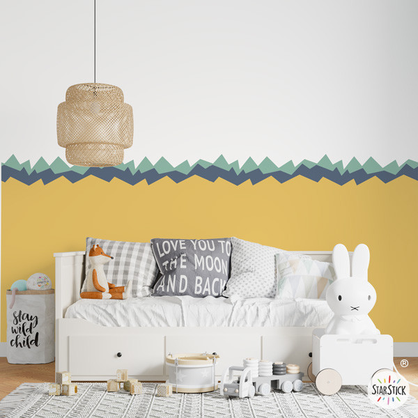 Wallpaper with mountains - Self-adhesive