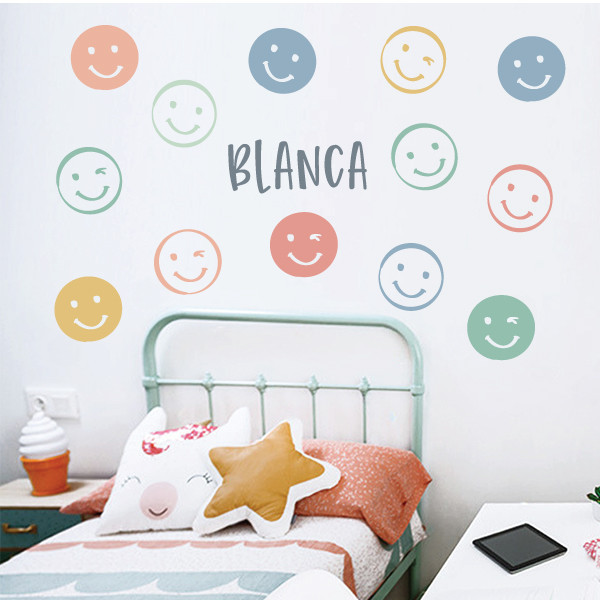 Smiley faces - Teenage youth decorative stickers - Nature