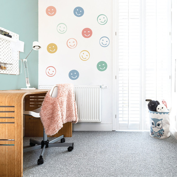 Smiley faces - Teenage youth decorative stickers - Nature