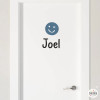 Smiley Faces - Name stickers for teen rooms