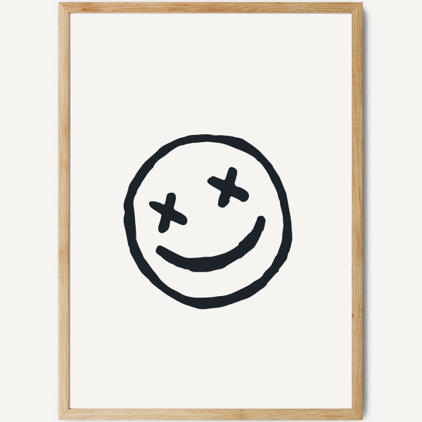 Acid smiley face - Pòster juvenil per emmarcar