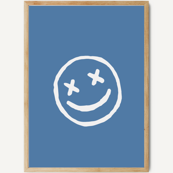 Acid smiley face - Youth poster to frame