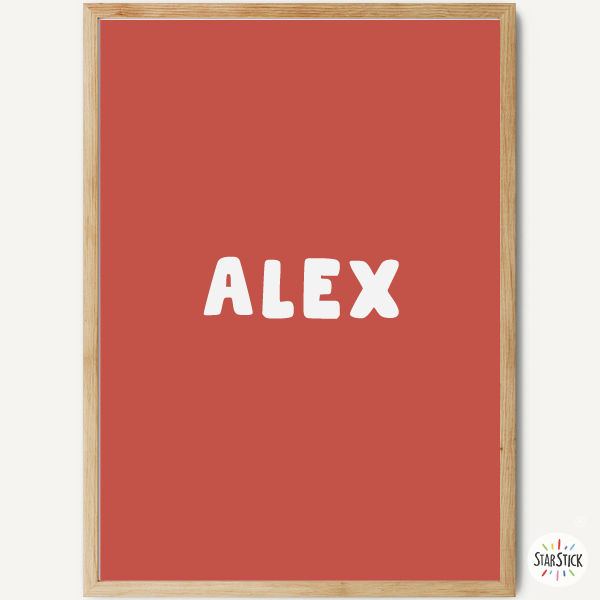 Customizable name print - Youth poster for framing
