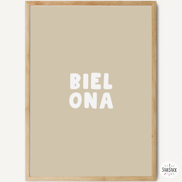 Cuadro personalizable con nombre - Póster juvenil para enmarcar