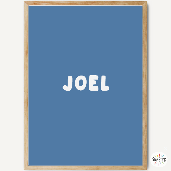 Cuadro personalizable con nombre - Póster juvenil para enmarcar