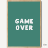 Game Over - Póster para decorar espacios juveniles