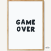 Game Over - Affiche pour décorer des espaces jeunes