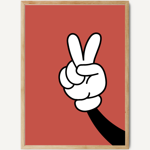 Comic Victory symbol - Youth posters and prints