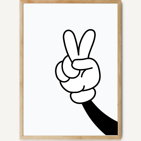 Comic Victory symbol - Youth posters and prints