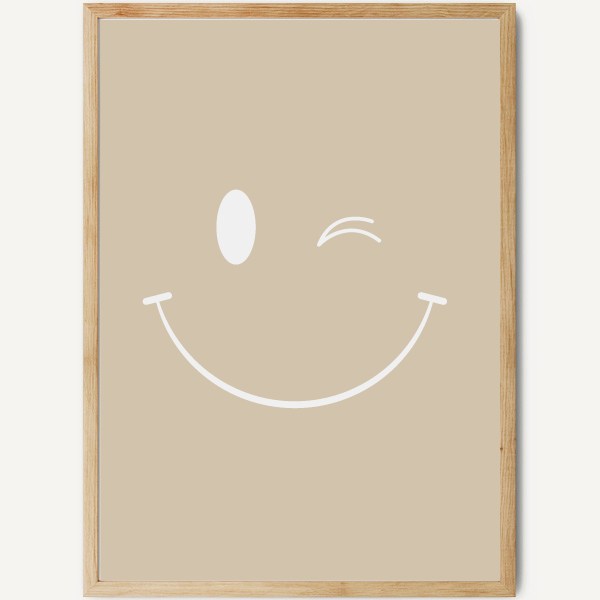 Cara sonriente - Póster juvenil. Decoración para jóvenes