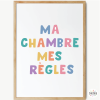 My room, my rules - Youth Poster. Decor for teens