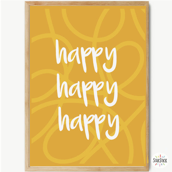 Happy - Cuadros para decoracion juvenil
