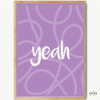 Yeah - Affiche décorative pour chambres d'adolescents