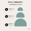 Cabecero de cama en vinilo – Arco disponible en diferentes colores