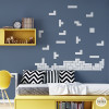 Stickers décoratif jeune avec pièces de tetris | idées de décoration pour chambres d’enfants