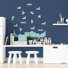 Stickers décoratif jeune avec pièces de tetris | idées de décoration pour chambres d’enfants