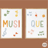 Décoration Montessori - 2 tableaux pour salles de musique