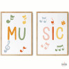 Décoration Montessori - 2 tableaux pour salles de musique